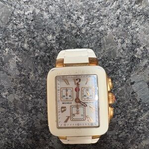 Michele Gold and White Watch